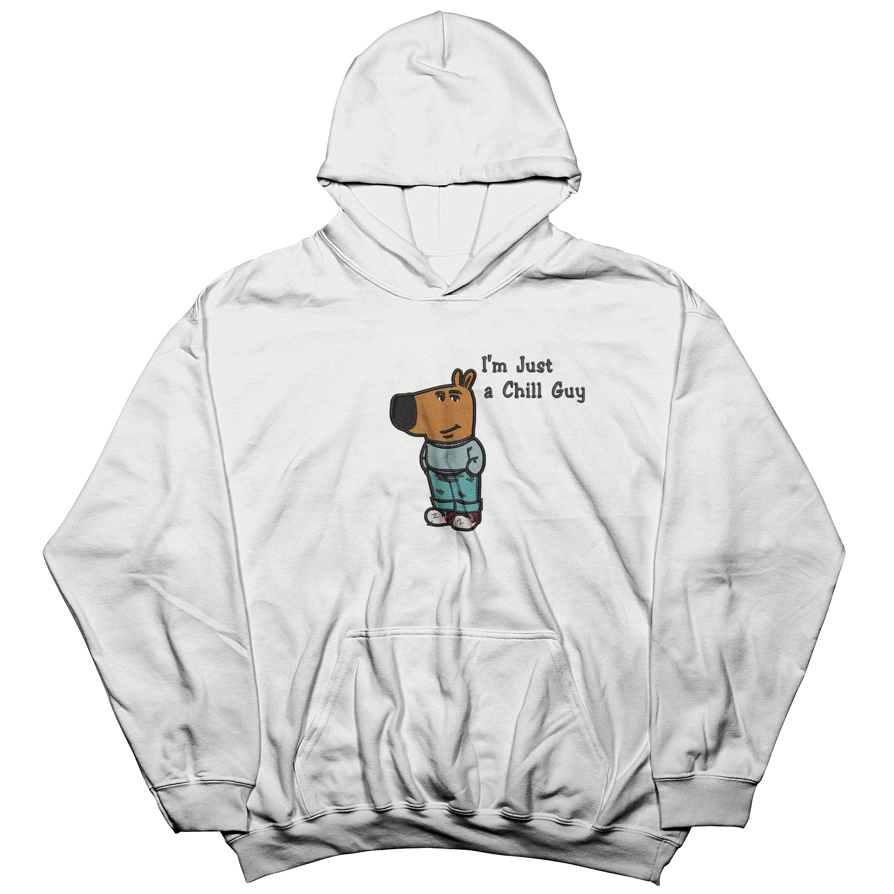 Chill Guy embroidered Hoodie